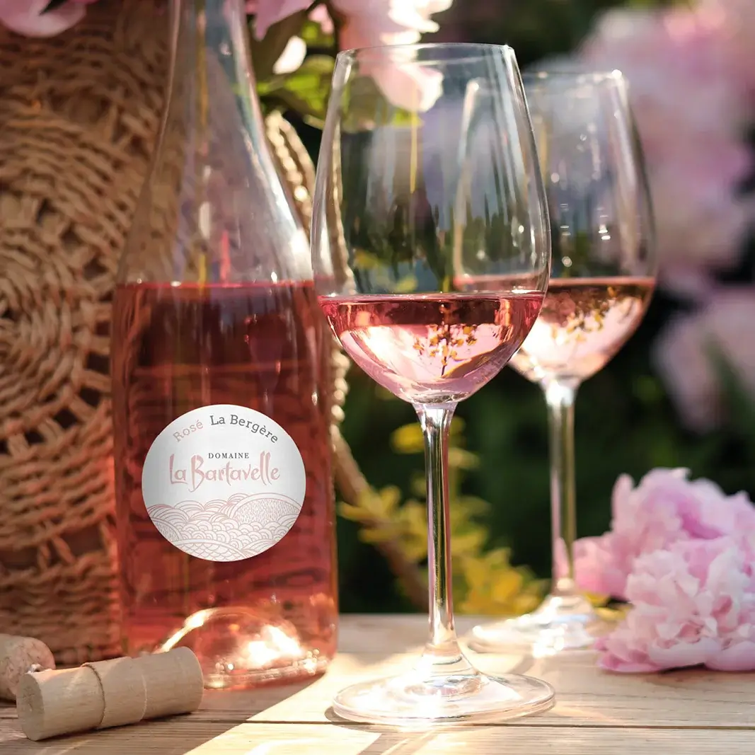 projet étiquette vin bartavelle rosé